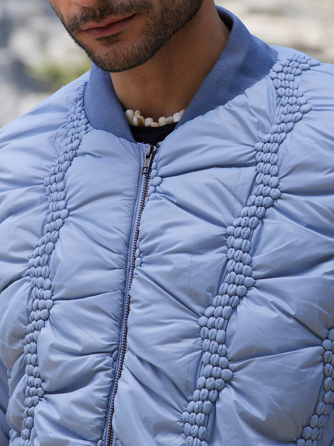 Braided Crease Puffer Jacket - Image 7