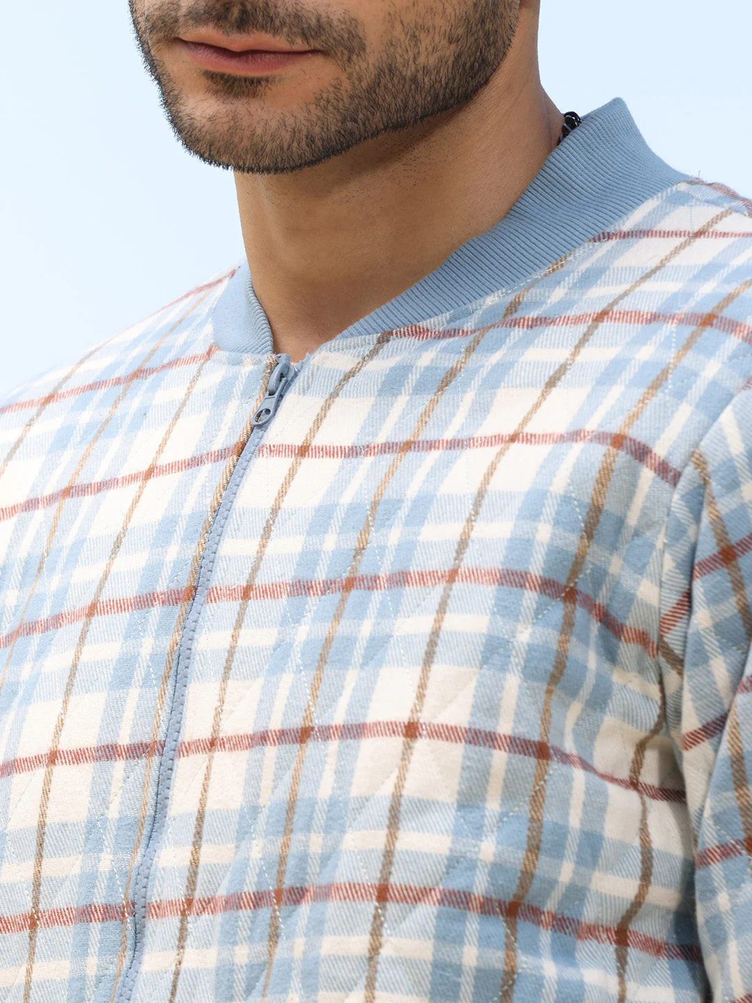 Tartan Plaid Bomber Jacket - Image 7