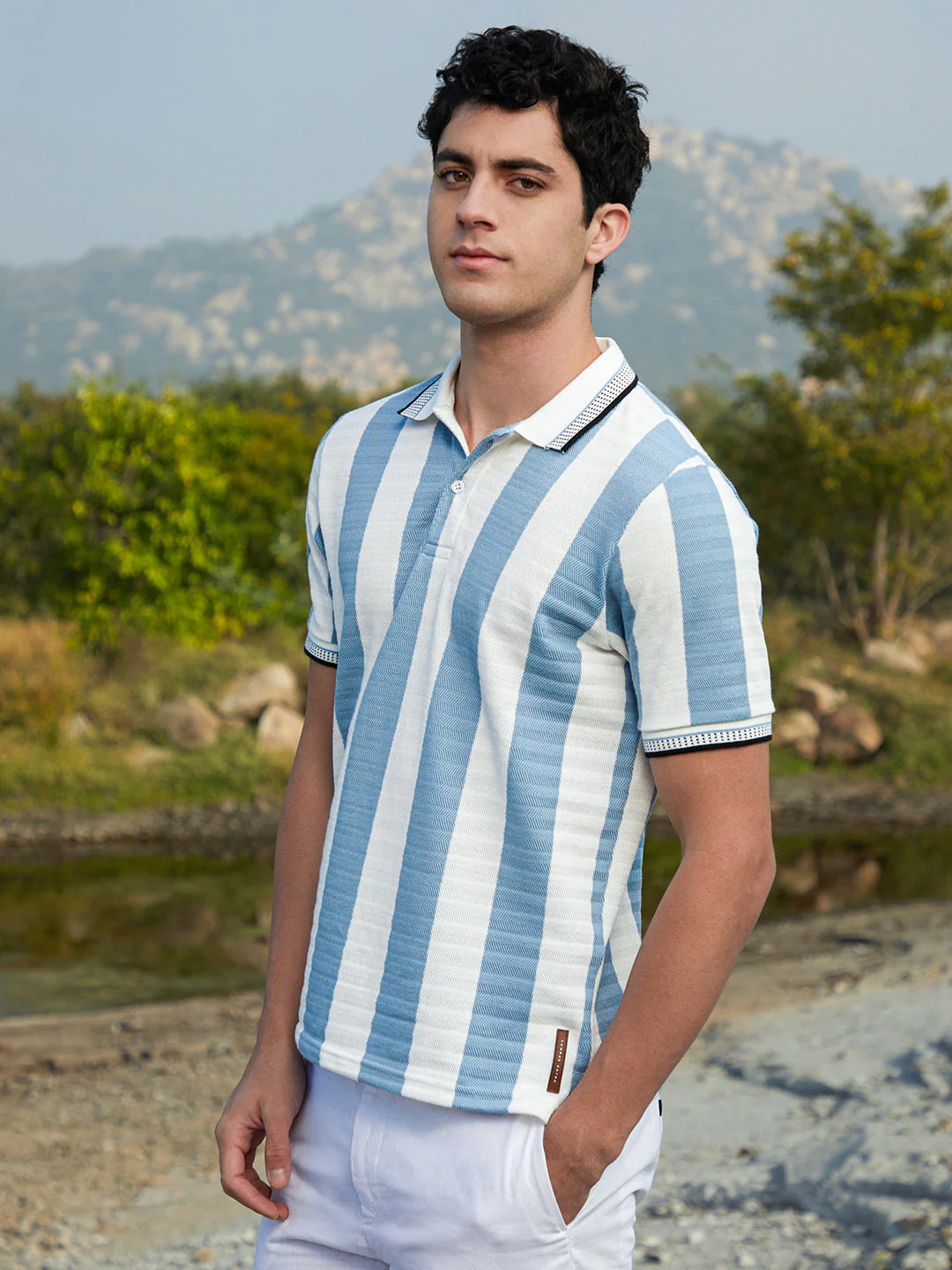 Awning-Striped Polo T-Shirt - Image 3