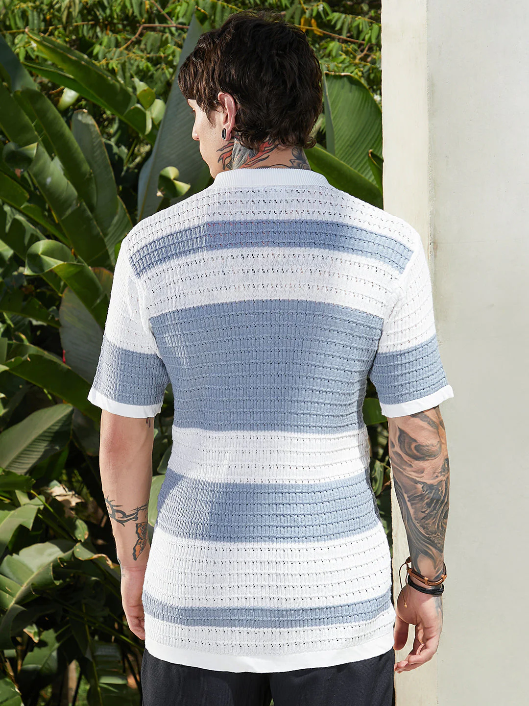 Panel-Knit Relaxed Shirt - Image 4