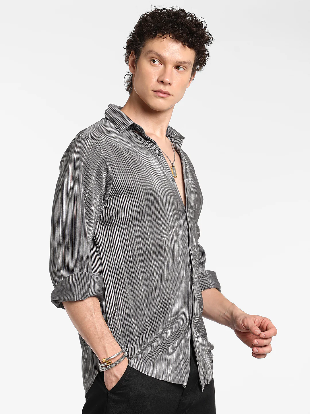 Pleat-Creased Shirt - Image 11