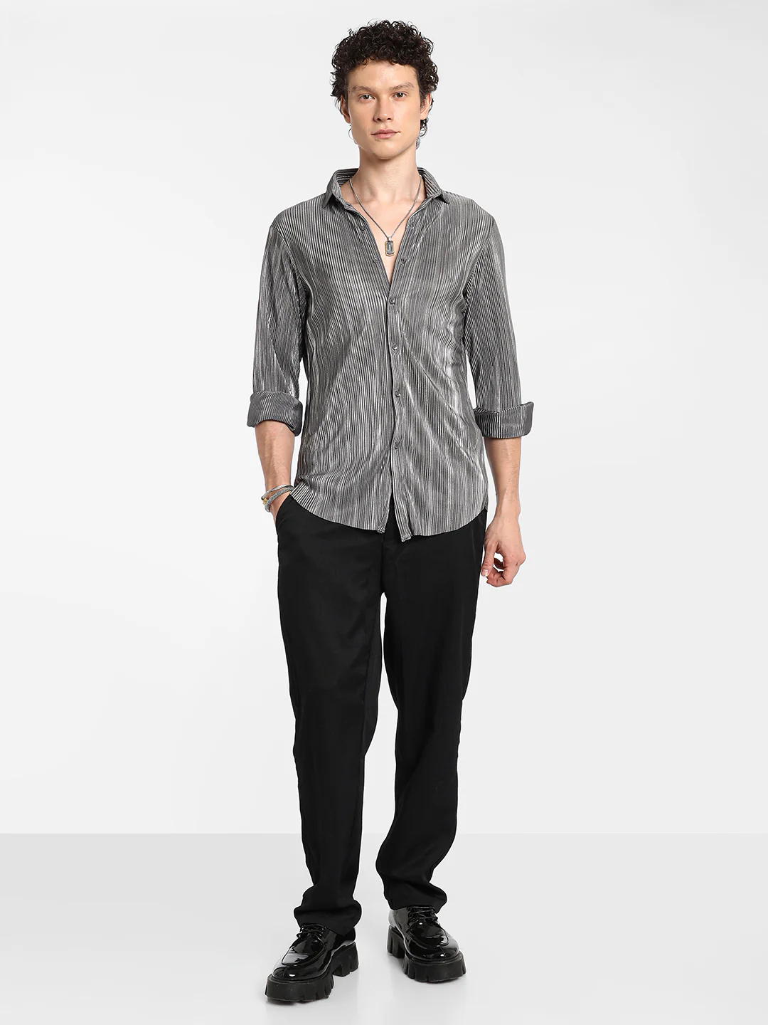 Pleat-Creased Shirt - Image 13