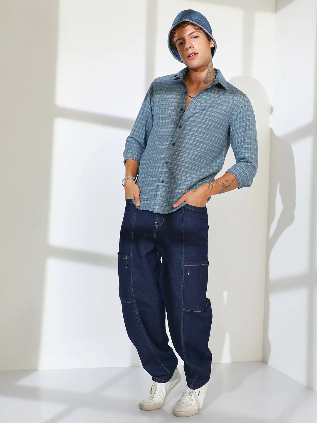Micro-Tartan Plaid Shirt - Image 6