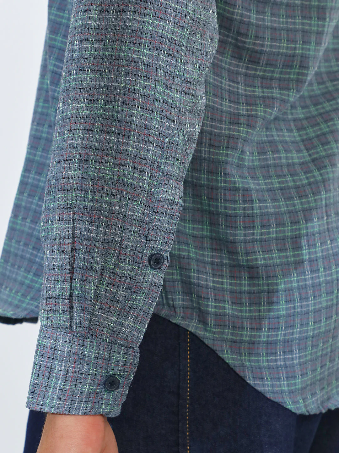 Micro-Tartan Plaid Shirt - Image 8