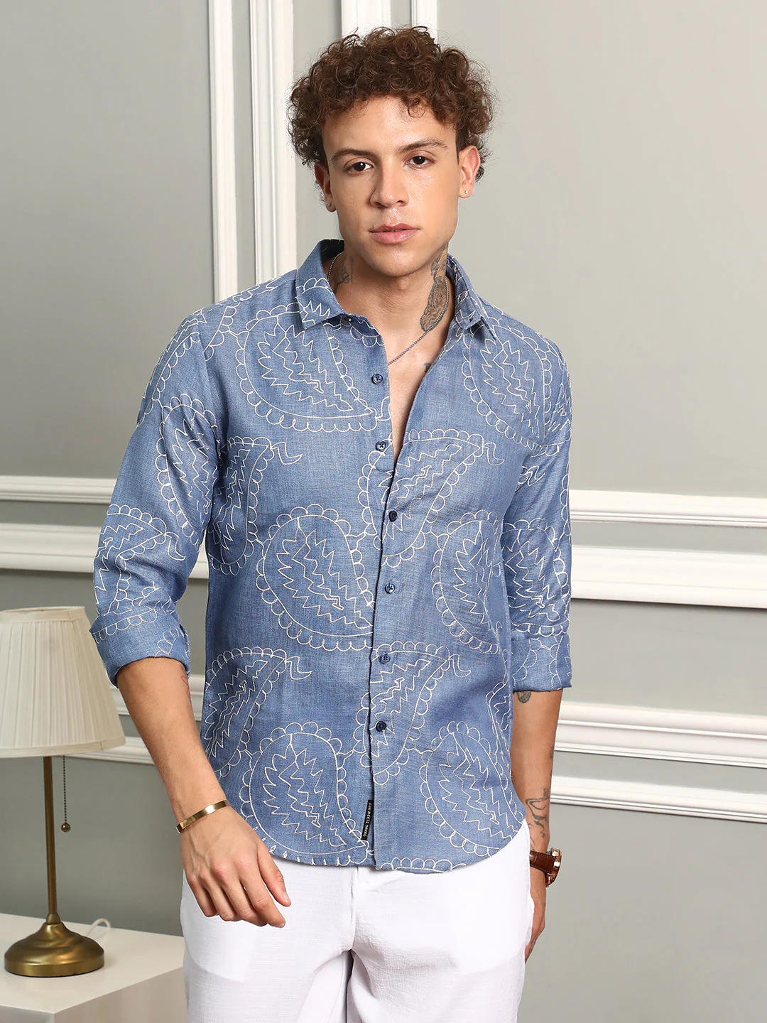Paisley-Lined Shirt - Image 2