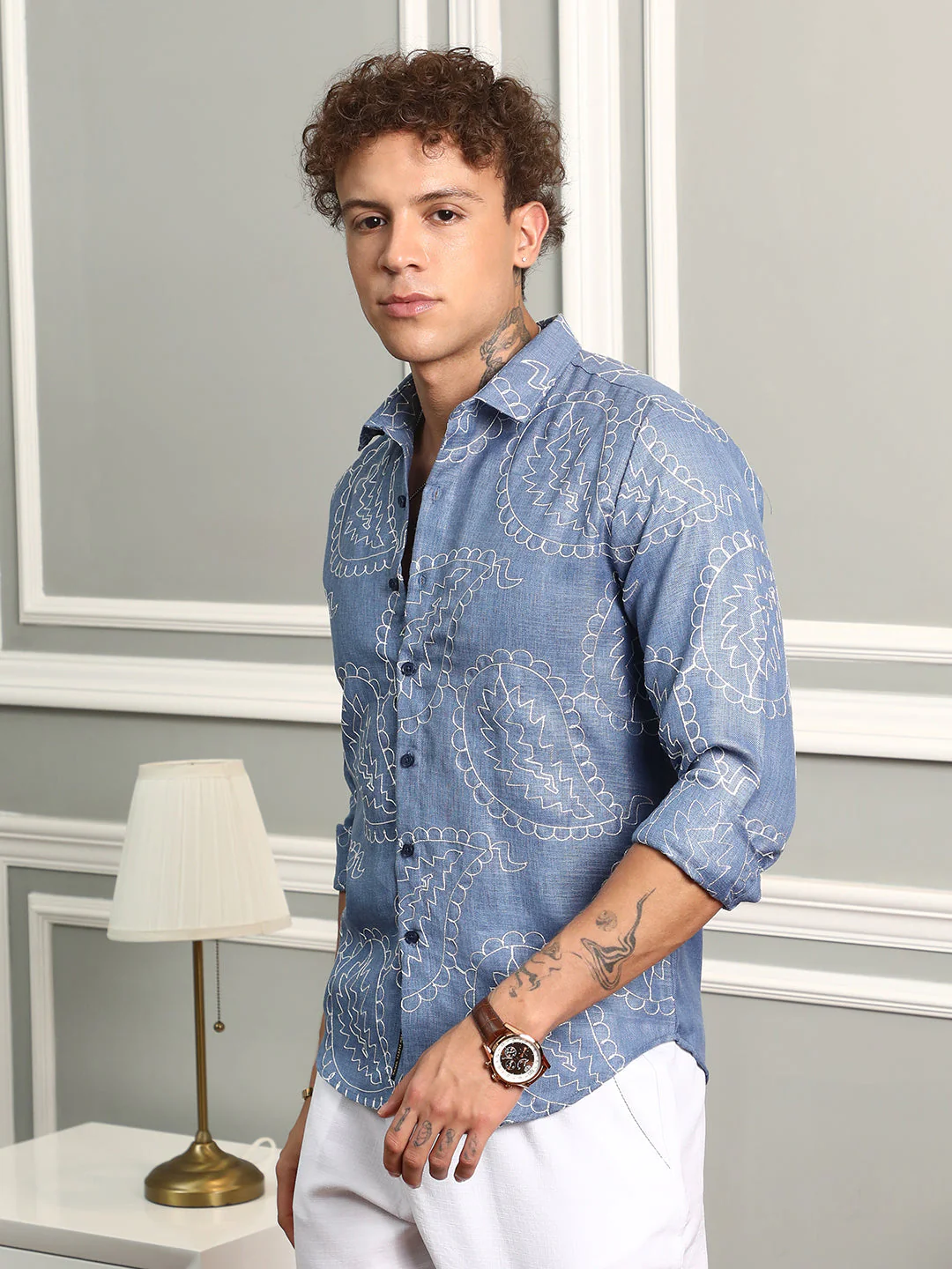 Paisley-Lined Shirt - Image 3