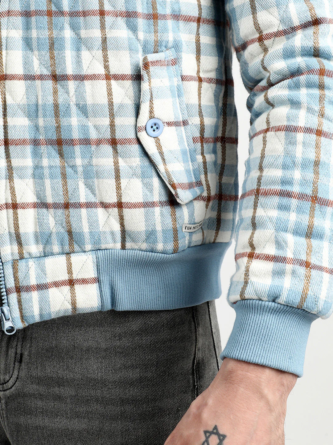 Tartan Plaid Bomber Jacket - Image 8