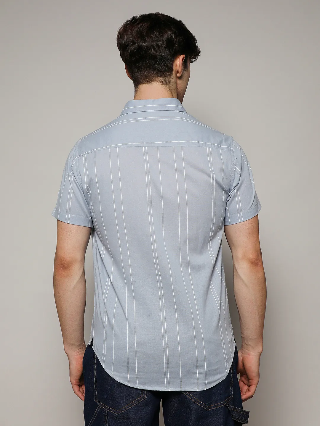 Unbalanced Striped Shirt - Image 3