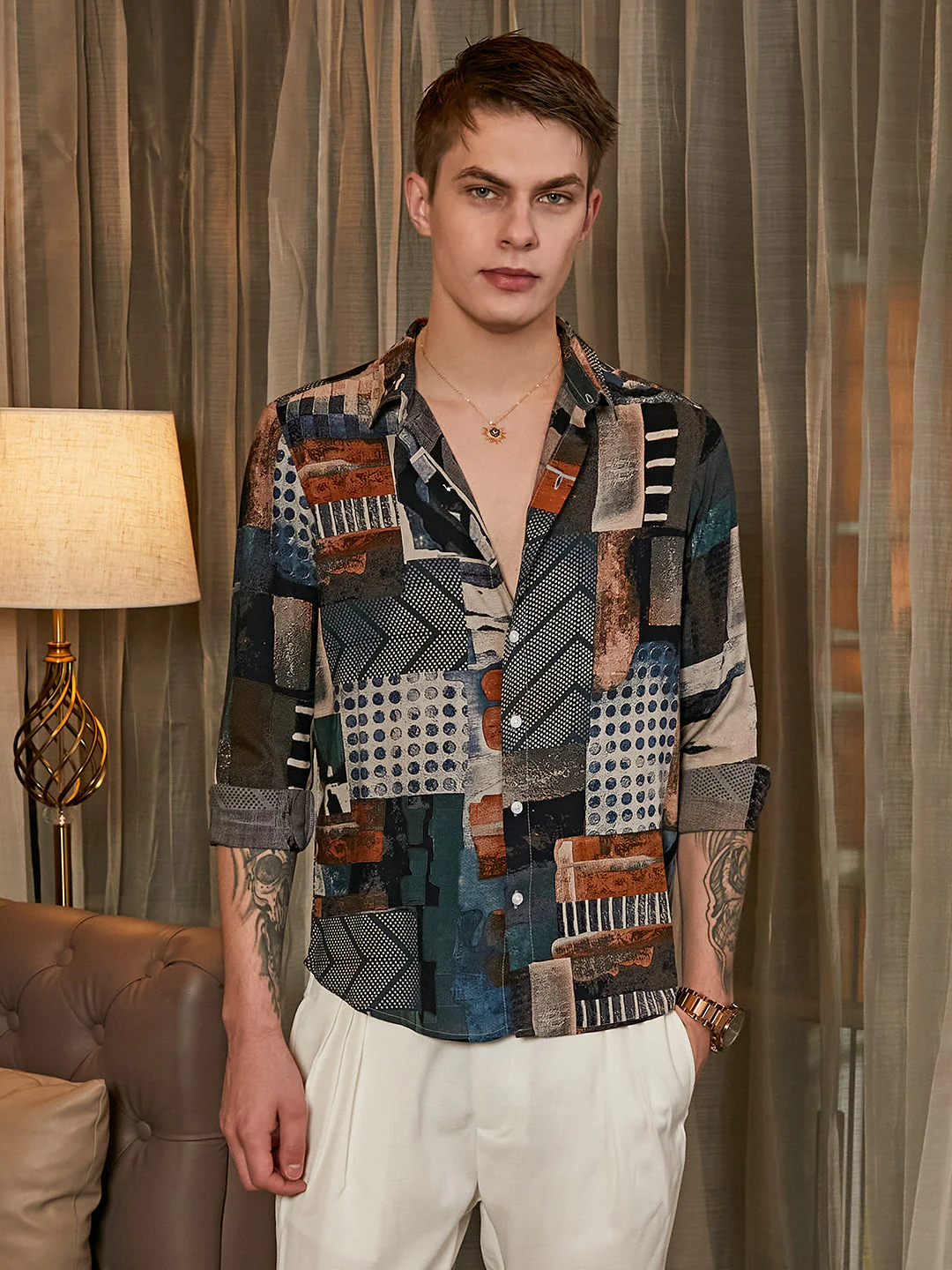 Earthy-Abstract Shirt - Image 2