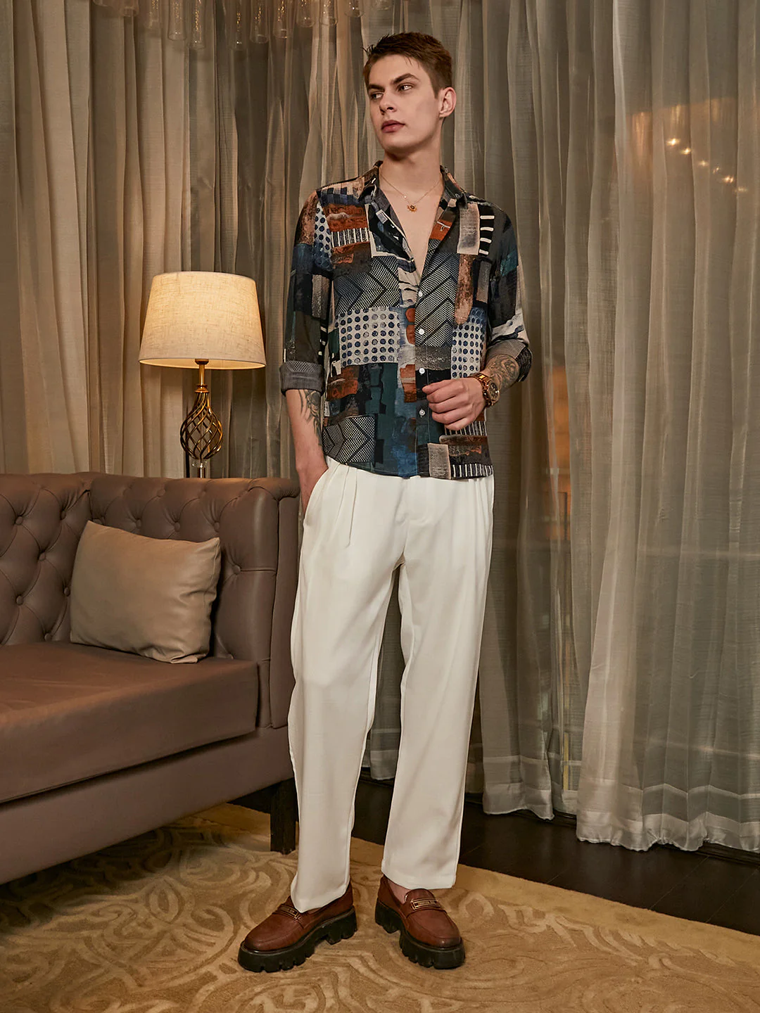 Earthy-Abstract Shirt - Image 5