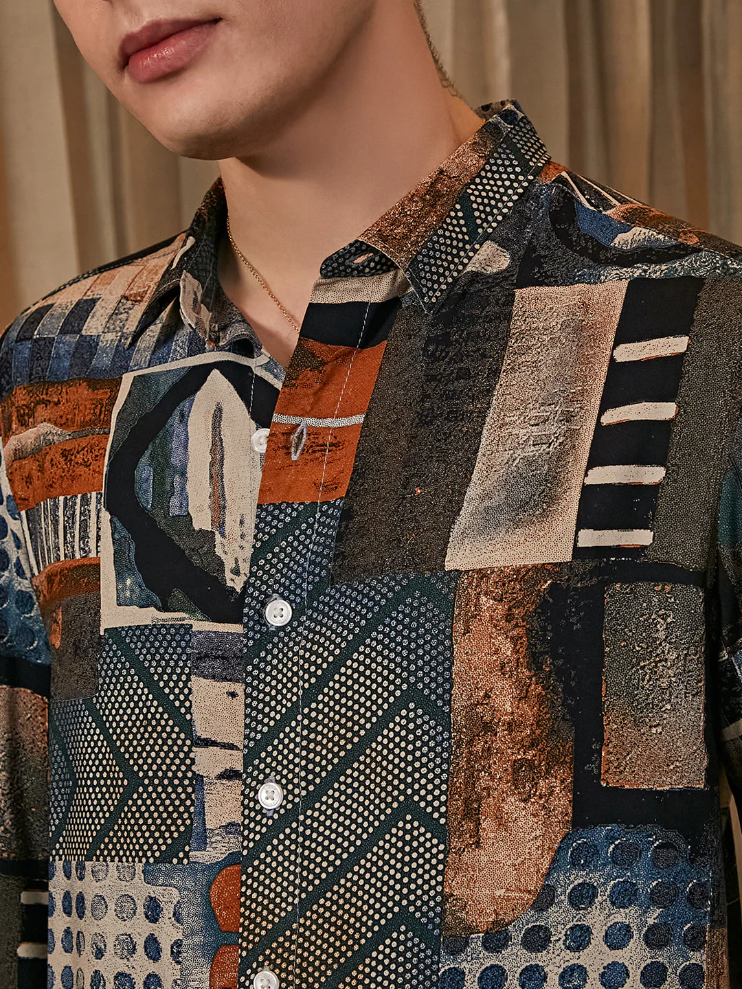Earthy-Abstract Shirt - Image 7
