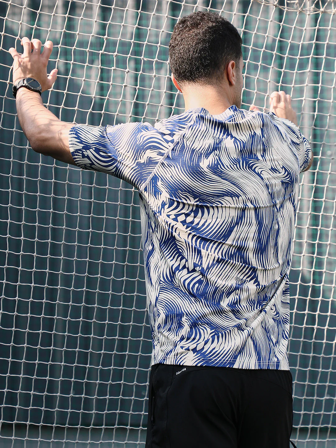 Abstract-Stroke Activewear T-Shirt - Image 4