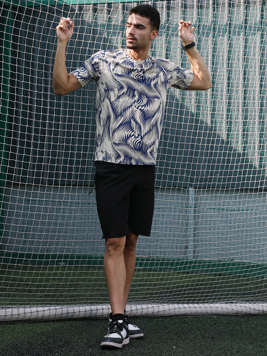 Abstract-Stroke Activewear T-Shirt - Image 5