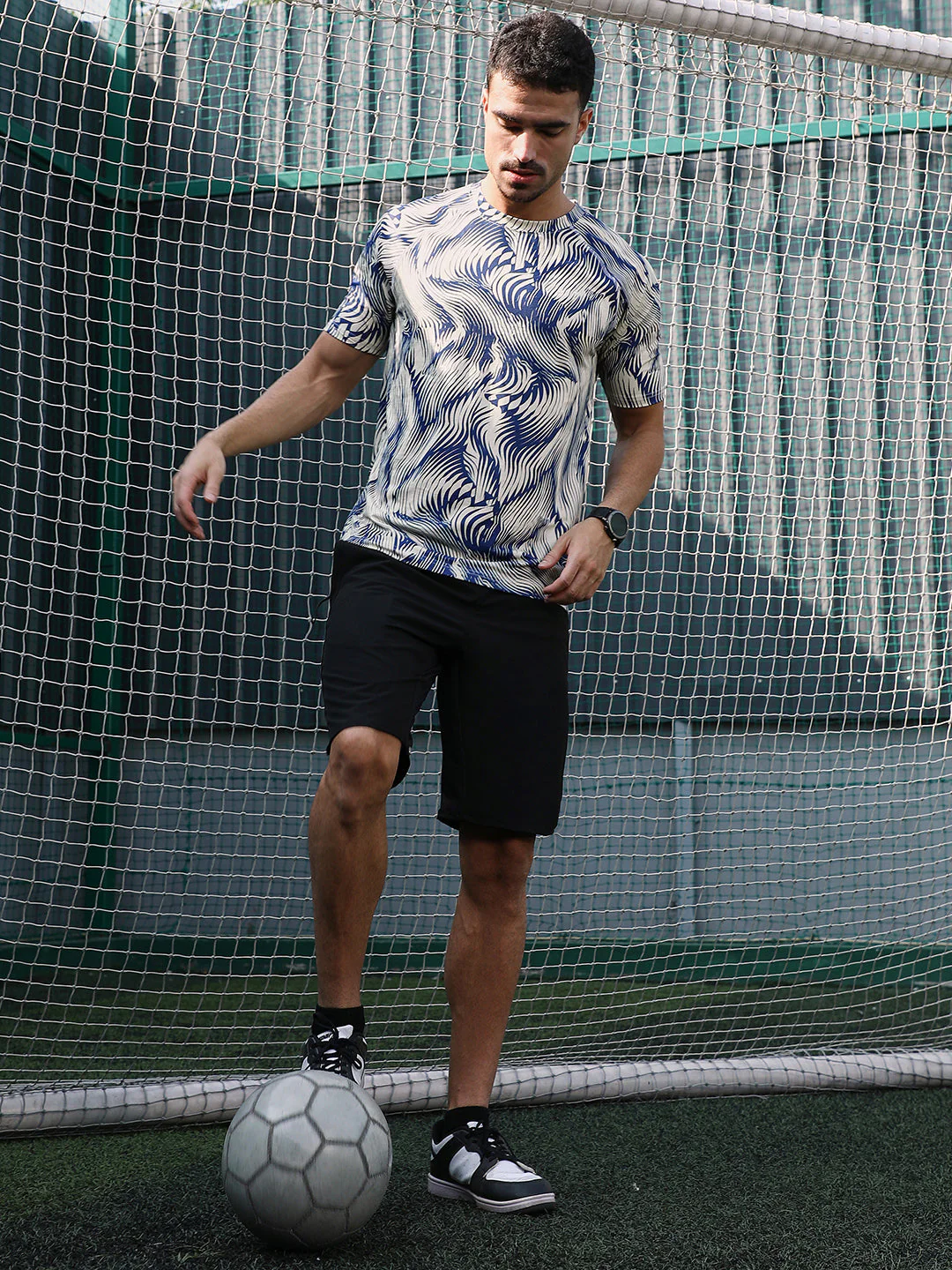 Abstract-Stroke Activewear T-Shirt - Image 6