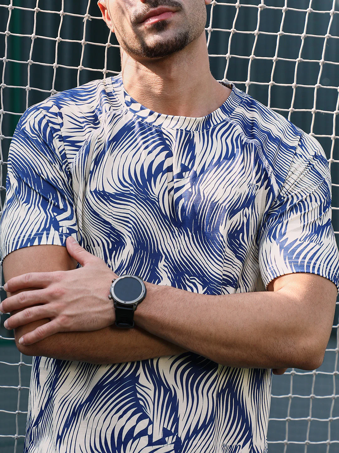 Abstract-Stroke Activewear T-Shirt - Image 7