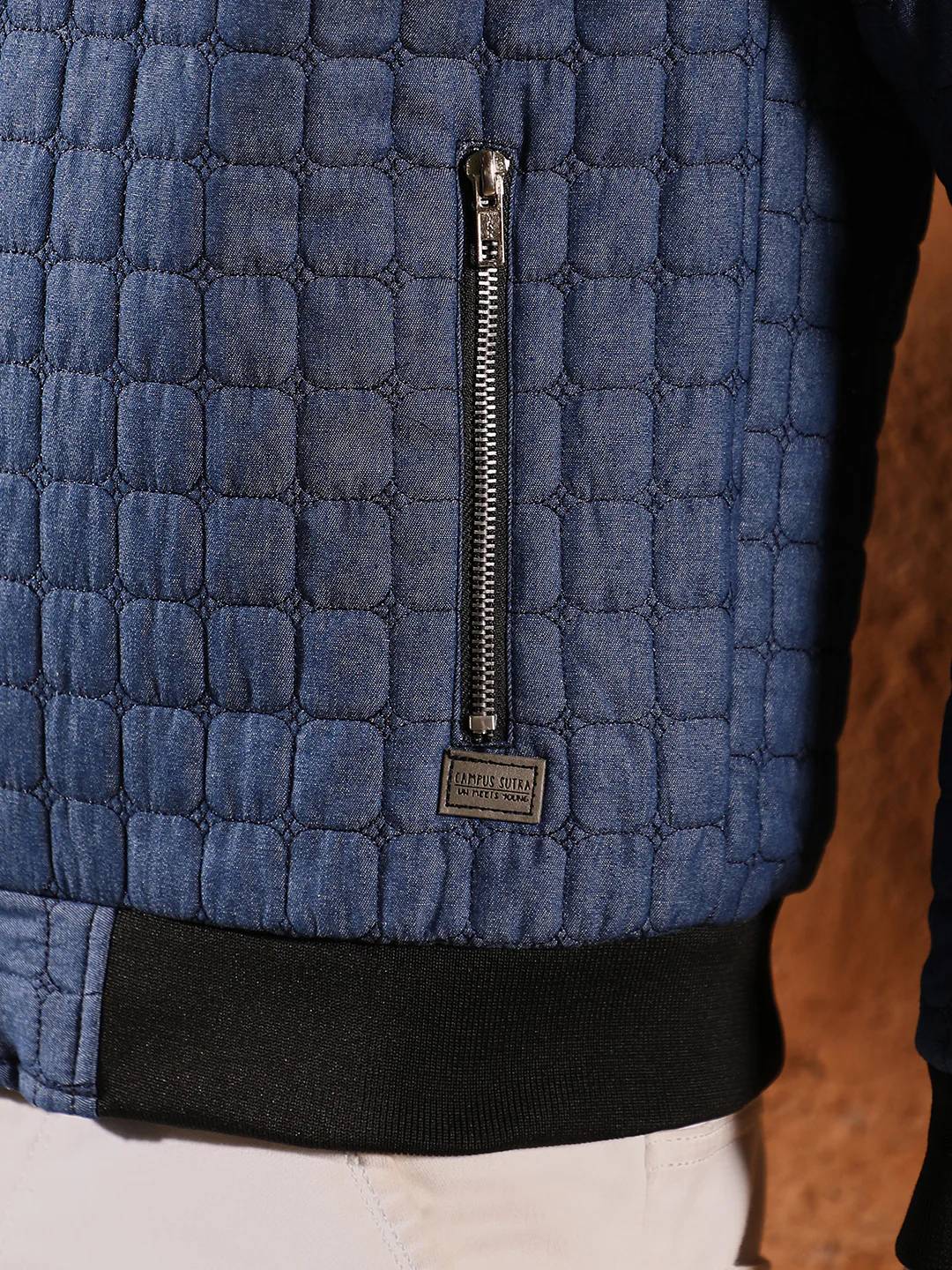 Cubic-Quilted Bomber Jacket - Image 10