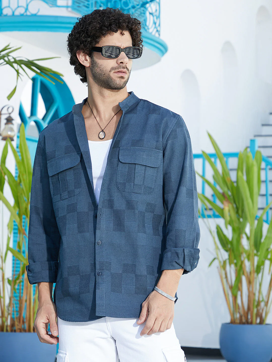 Mandarin Utility Shirt