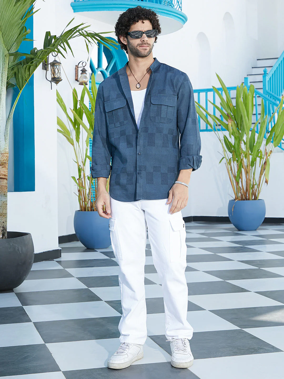 Mandarin Utility Shirt - Image 6
