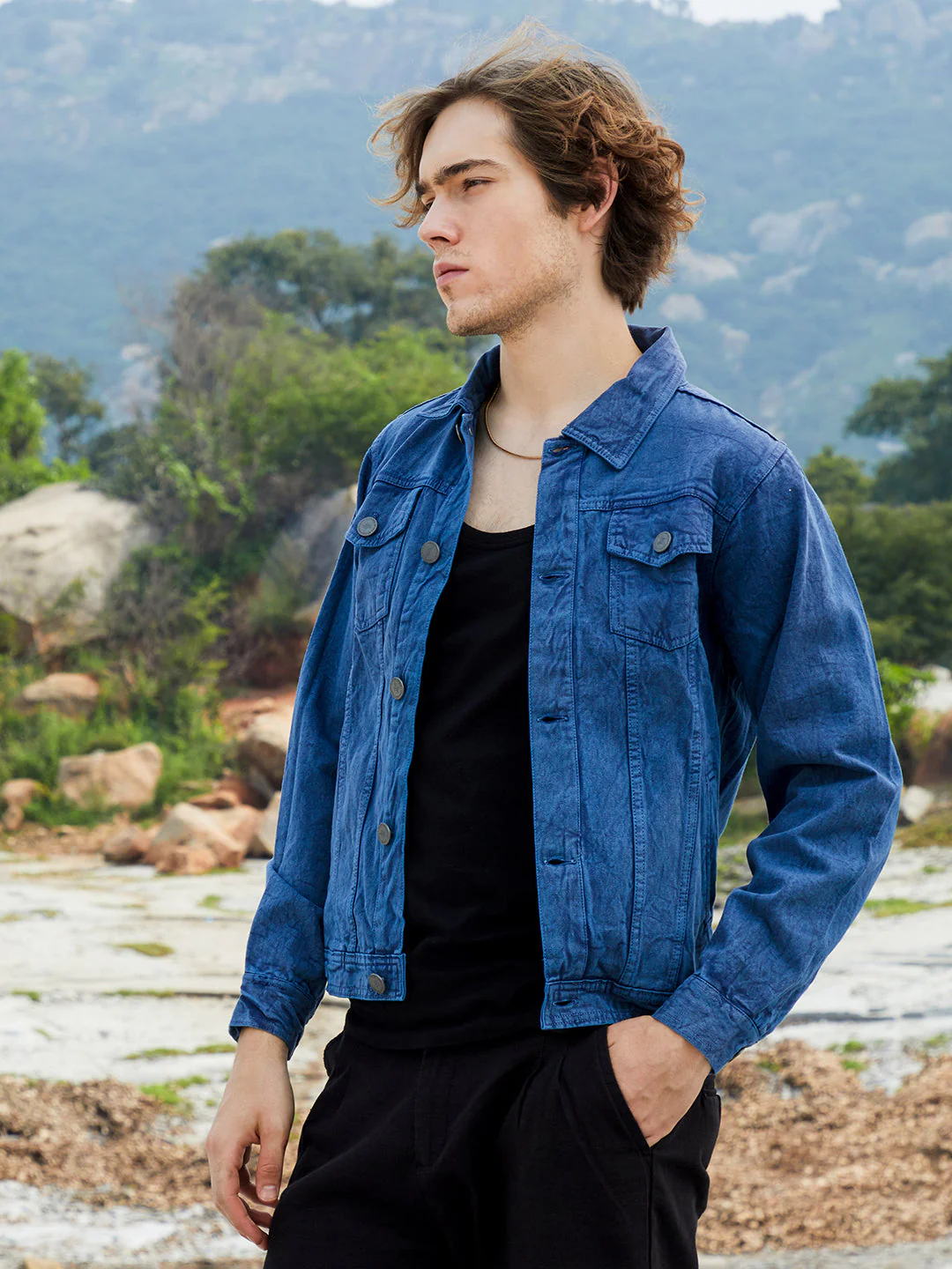 Medium-Wash Denim Jacket - Image 3