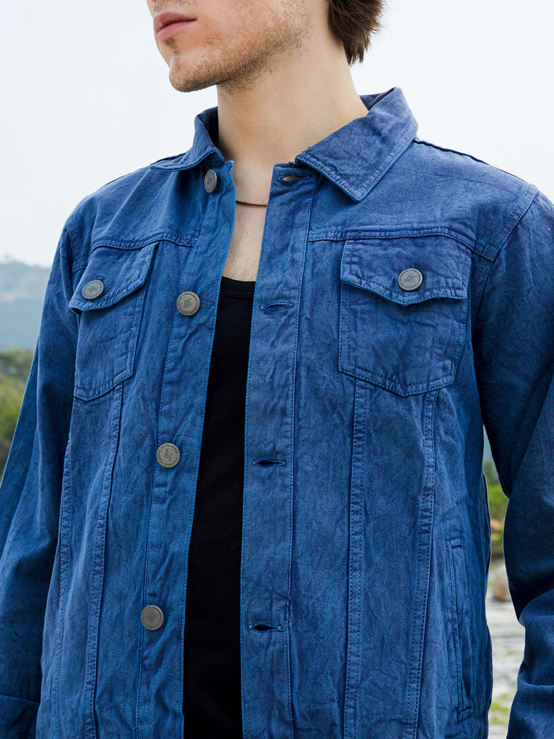 Medium-Wash Denim Jacket - Image 7