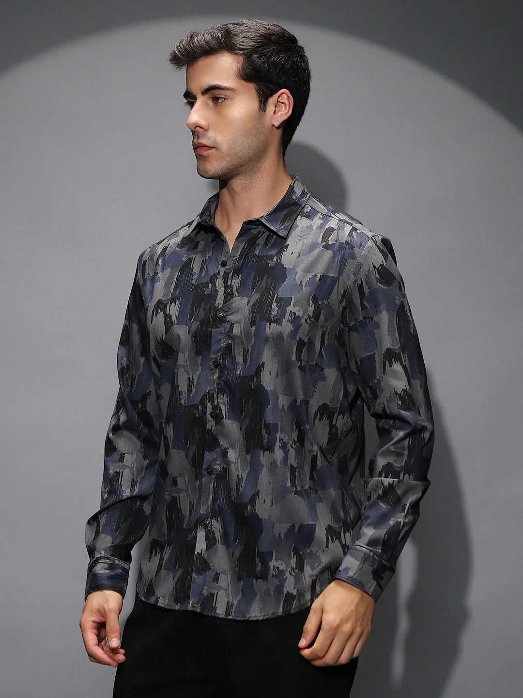 Fray-Stroke Imprint Shirt - Image 3