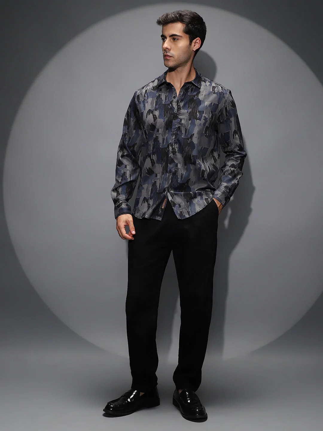 Fray-Stroke Imprint Shirt - Image 5