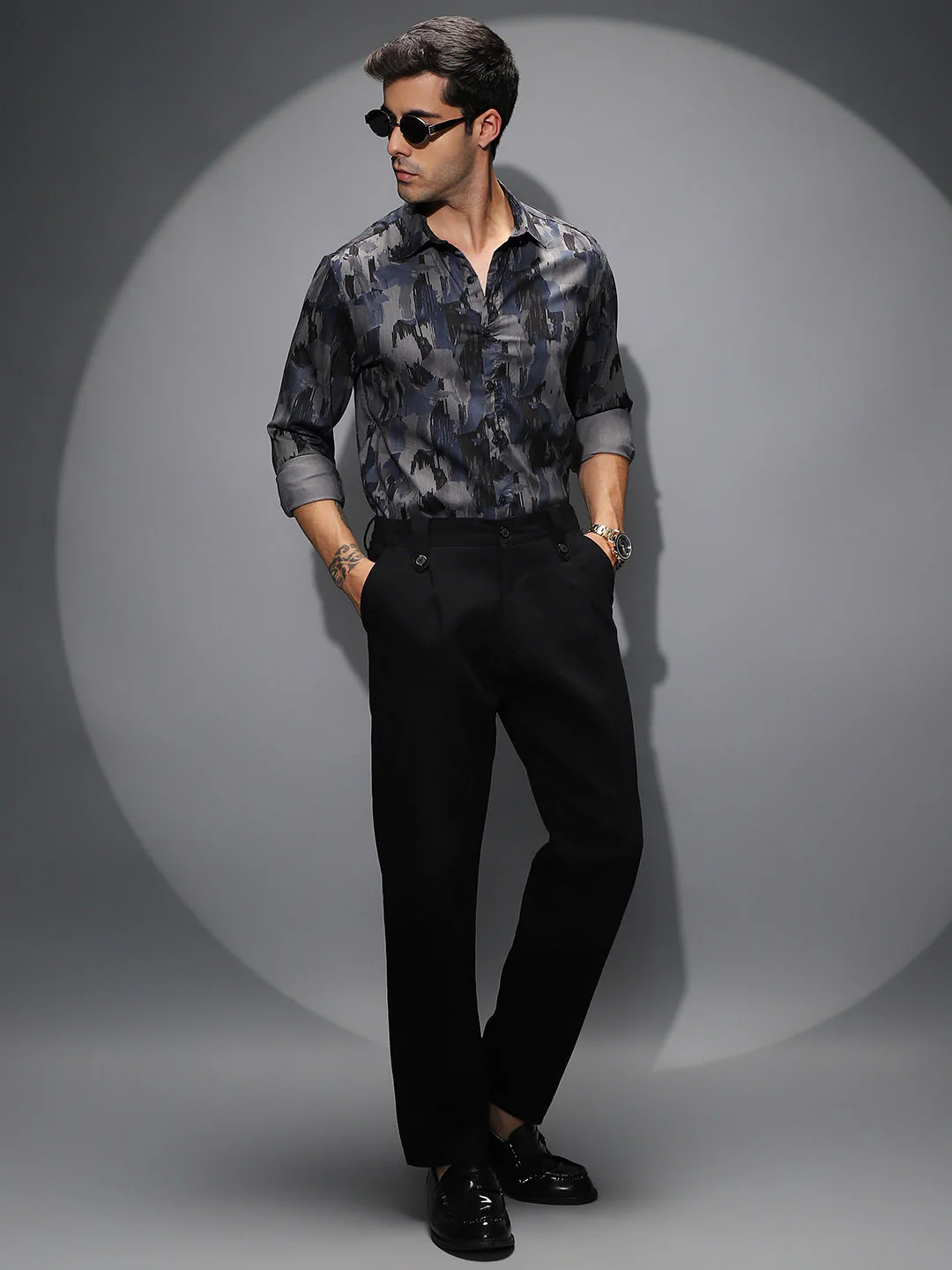 Fray-Stroke Imprint Shirt - Image 6