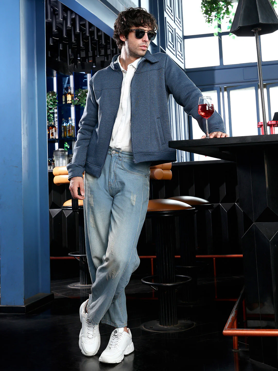 Panel-Stitch Knit Jacket - Image 6