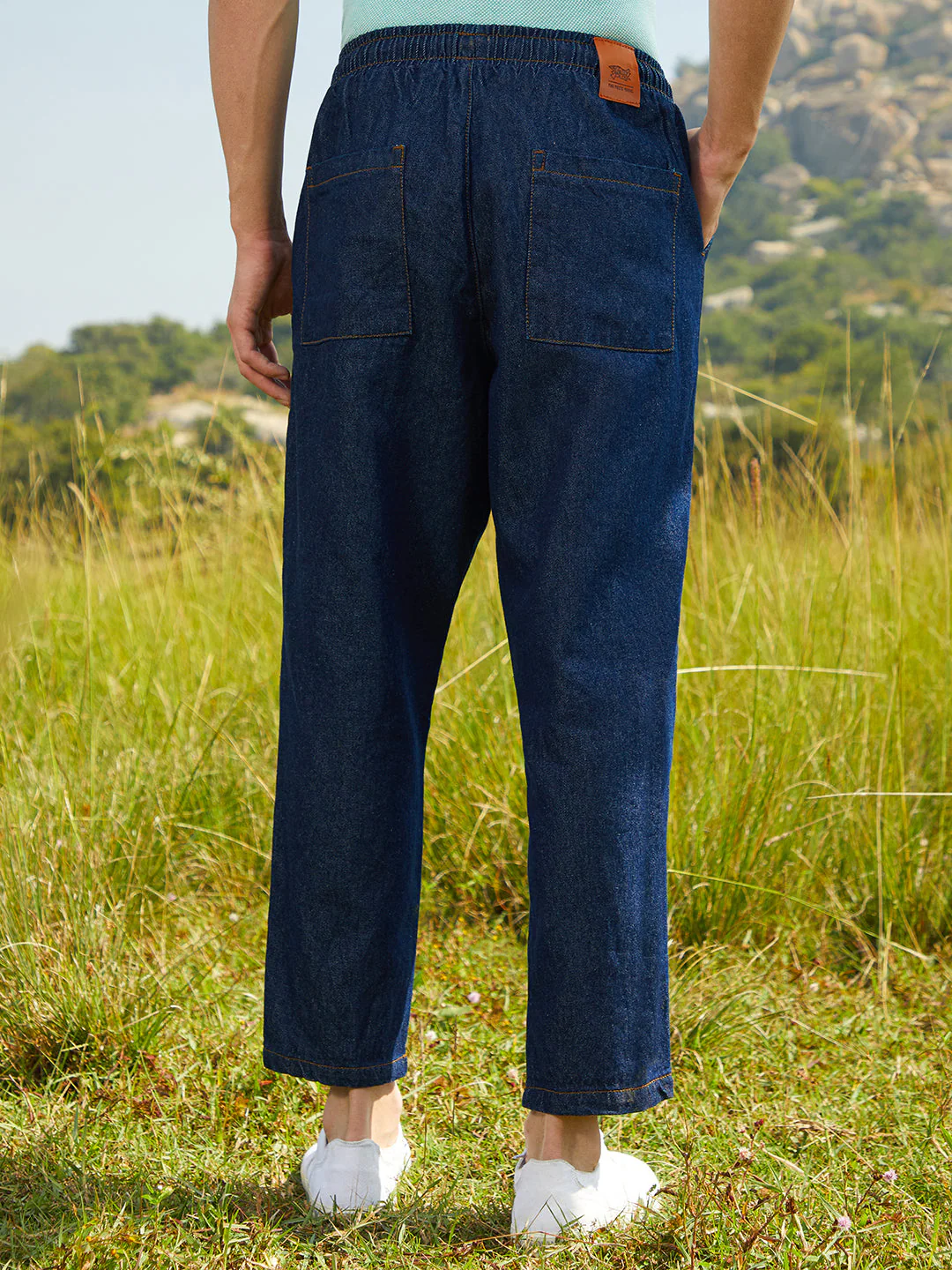 Pleated Denim Jeans - Image 4