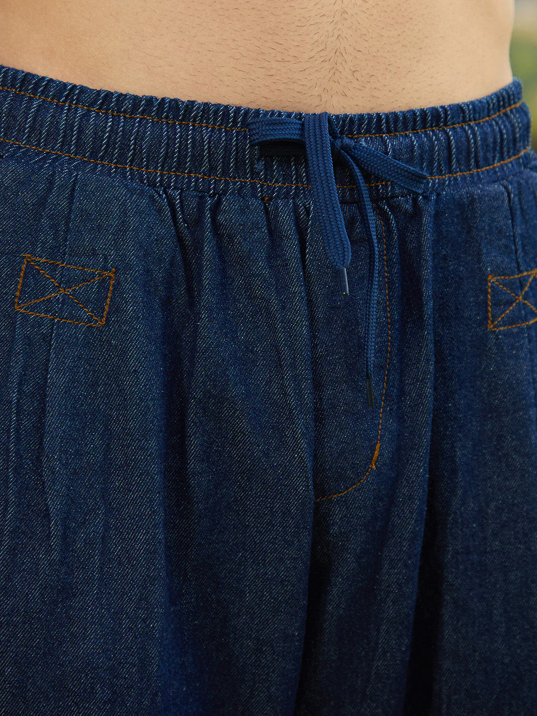 Pleated Denim Jeans - Image 6