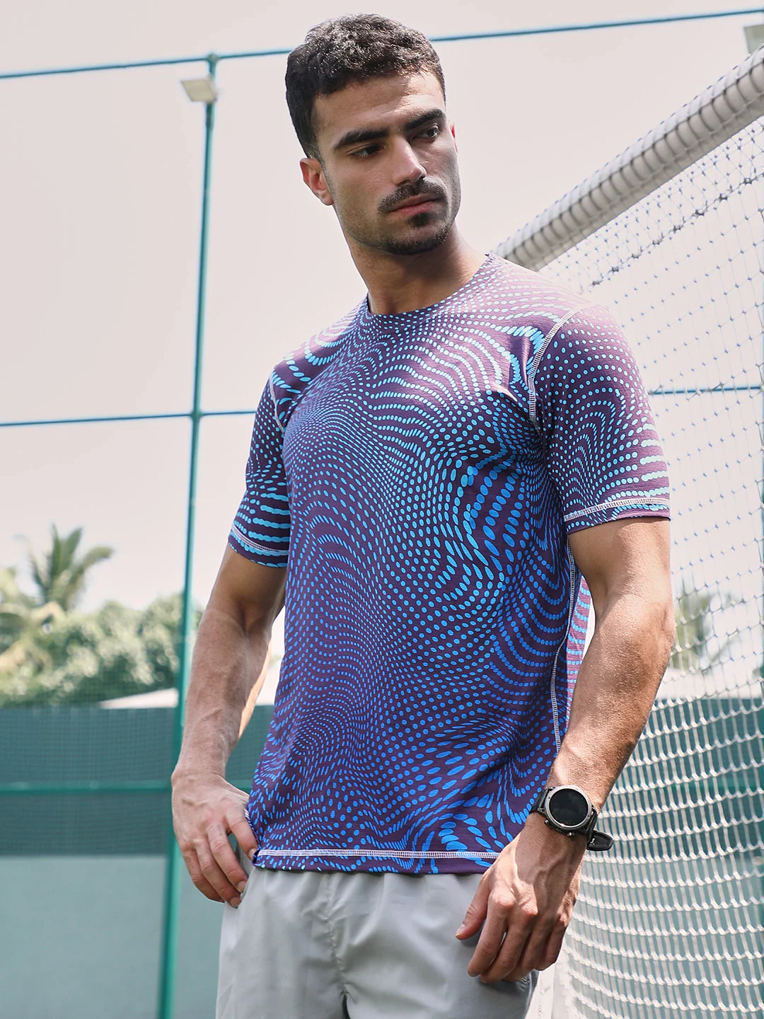 Polka-Swirl Activewear T-Shirt - Image 3