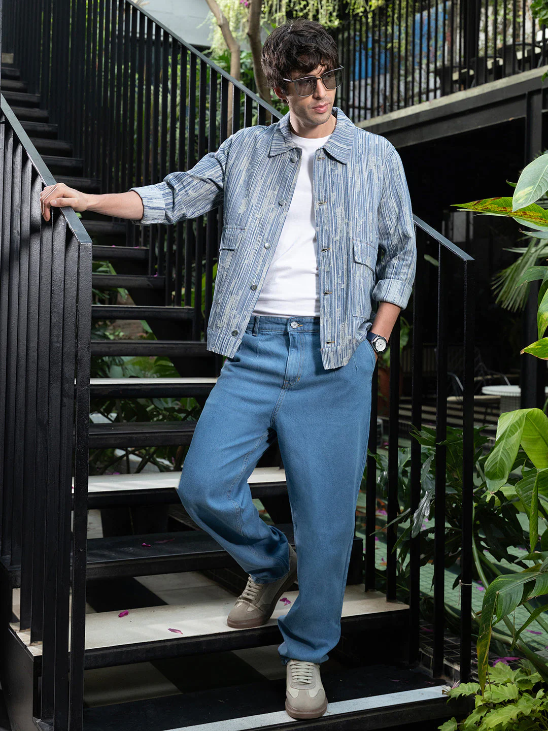 Relaxed Jacquard-Denim Jacket - Image 5