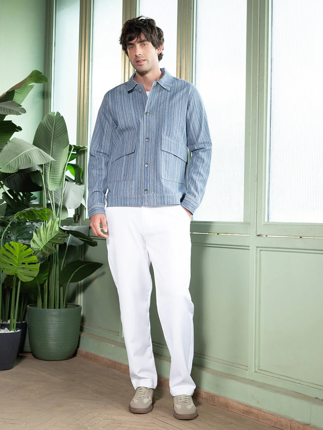 Relaxed Jacquard-Denim Jacket - Image 5