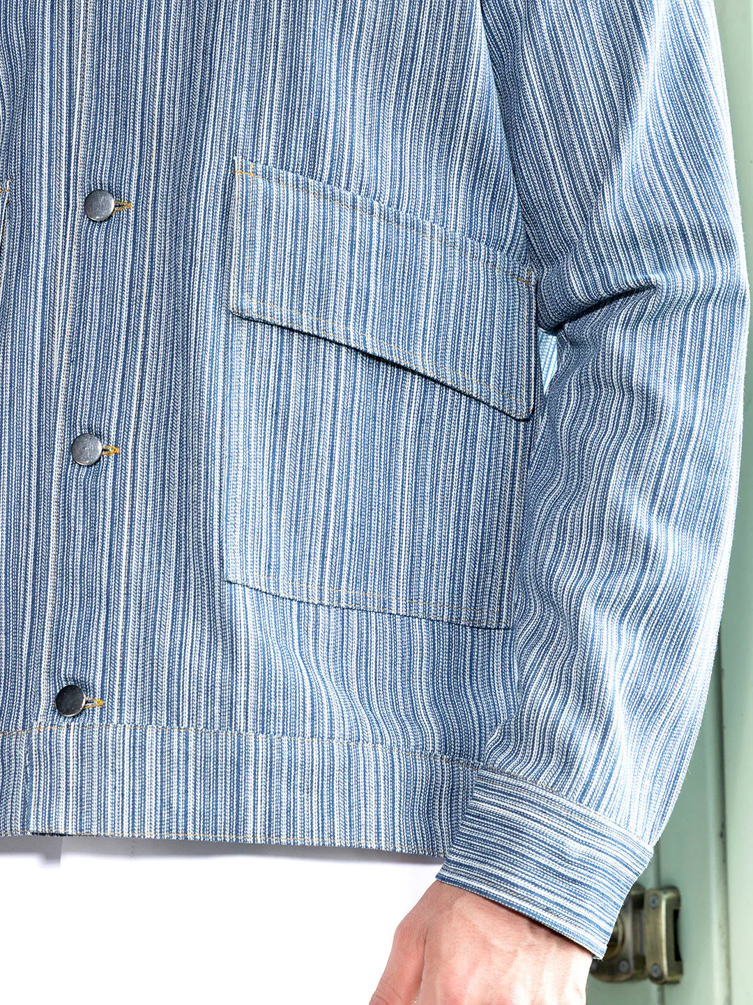 Relaxed Jacquard-Denim Jacket - Image 8