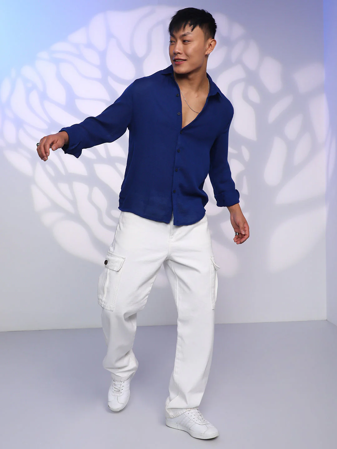 Solid Woven Shirt - Image 5