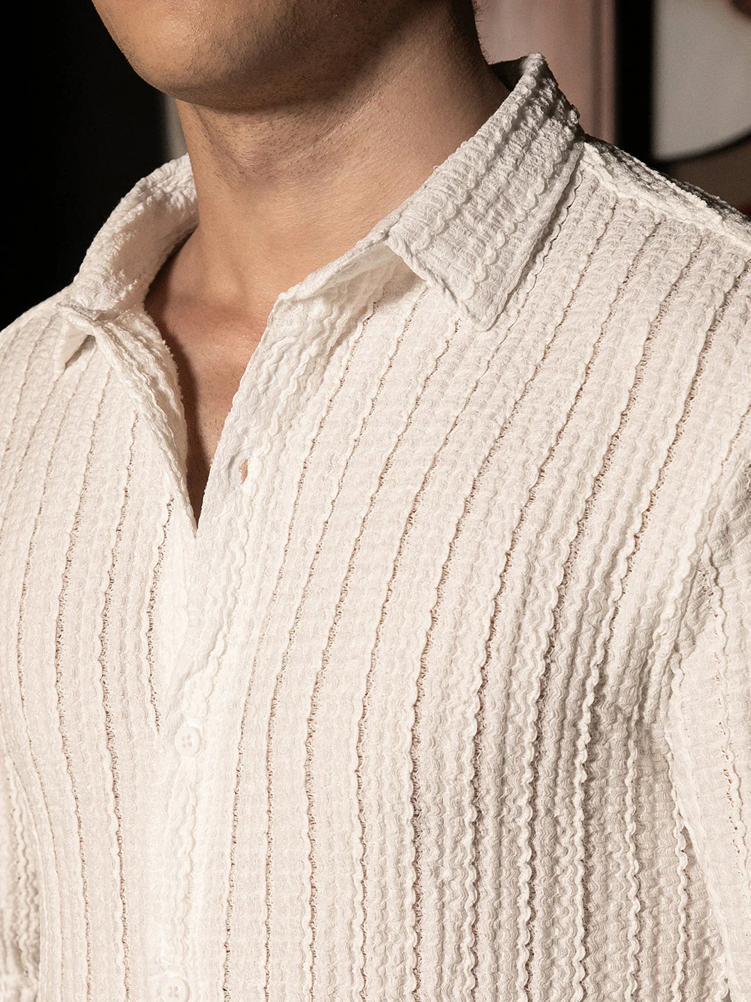 Cloud-Lined Textured Shirt - Image 7