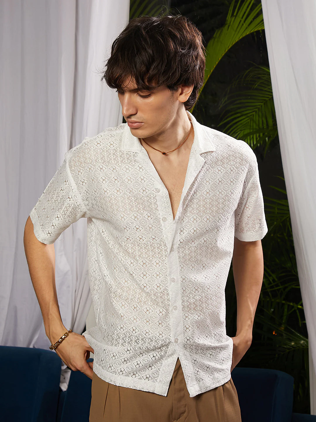 Ditsy Knit Shirt - Image 3