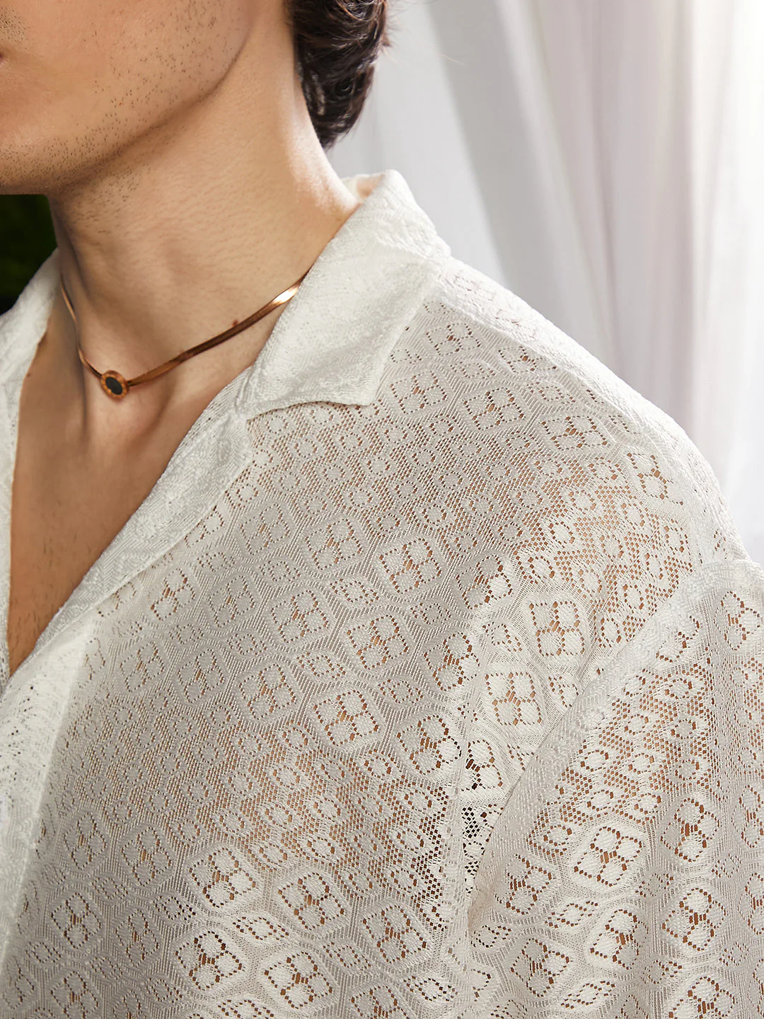 Ditsy Knit Shirt - Image 7