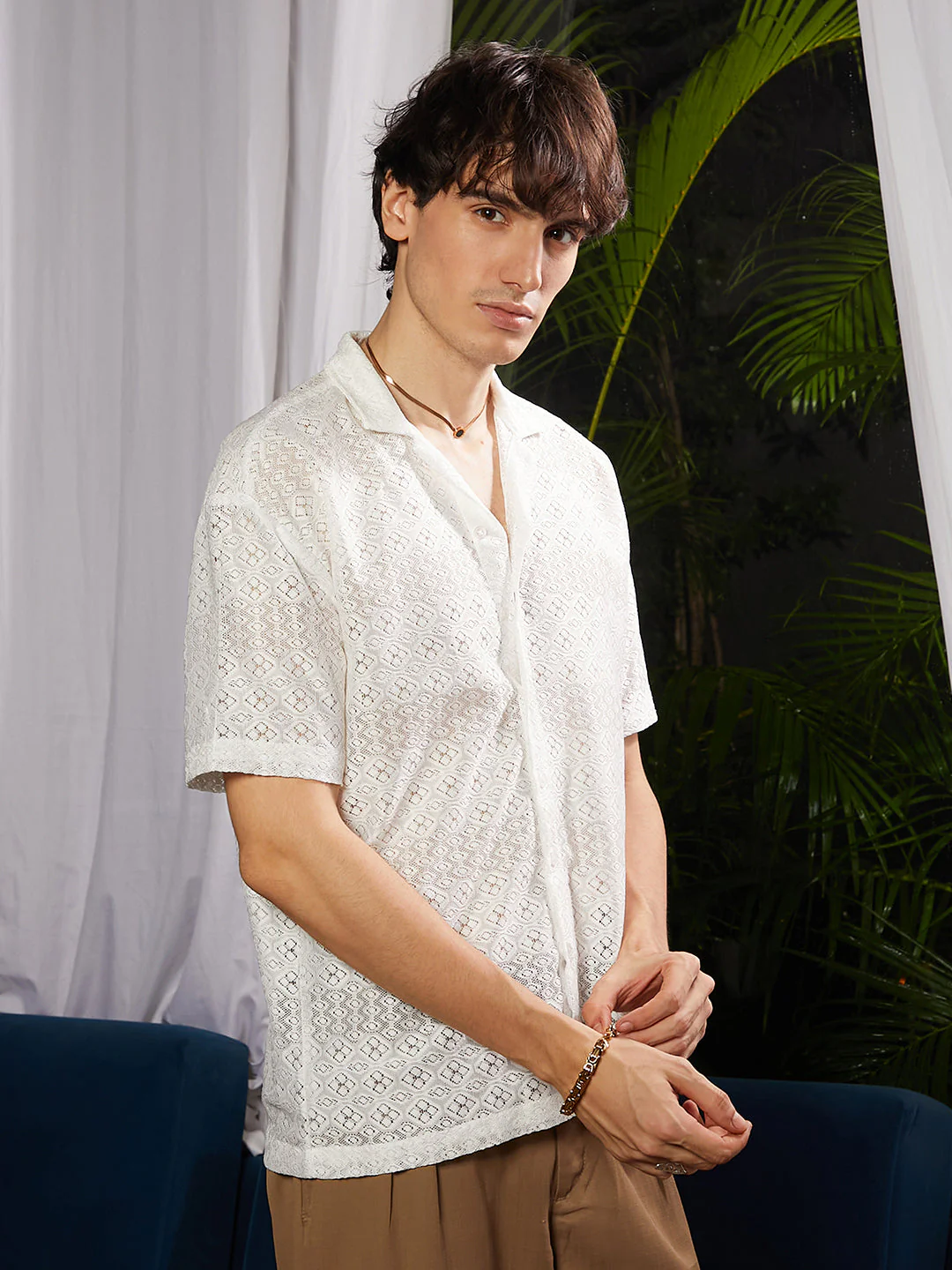 Ditsy Knit Shirt - Image 8
