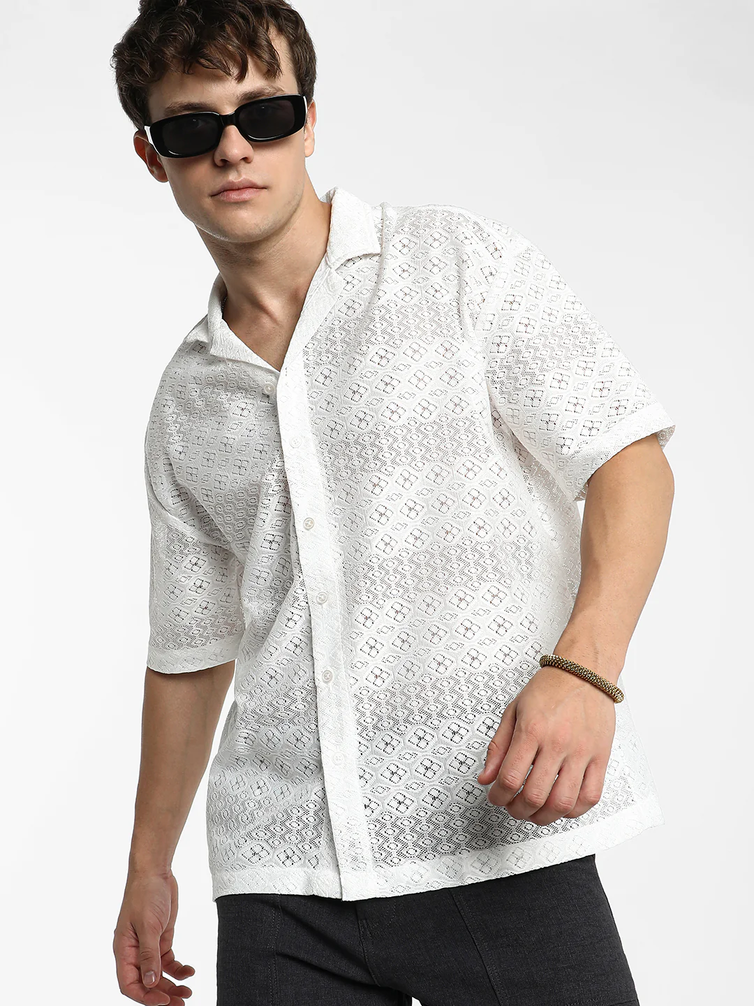 Ditsy Knit Shirt - Image 9
