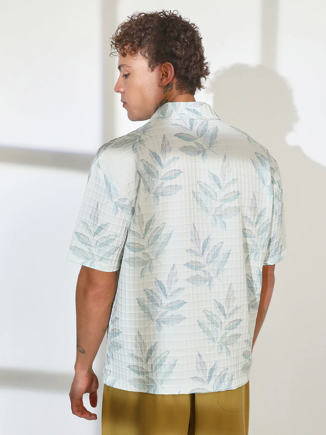 Faded Foliage Oversized Shirt - Image 4