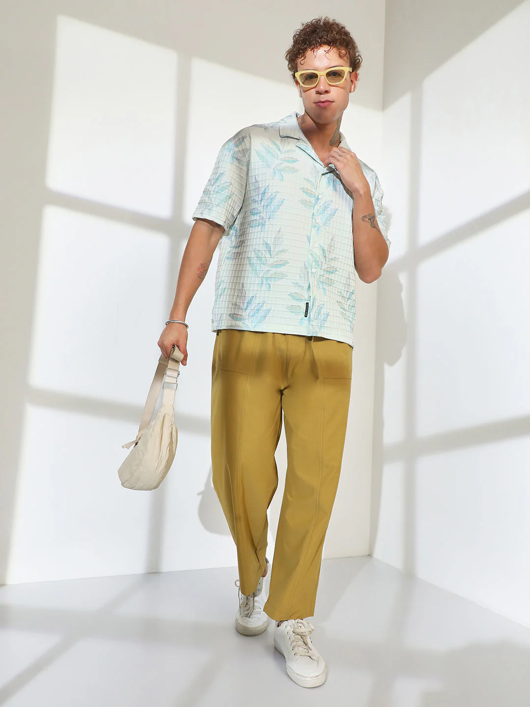 Faded Foliage Oversized Shirt - Image 6