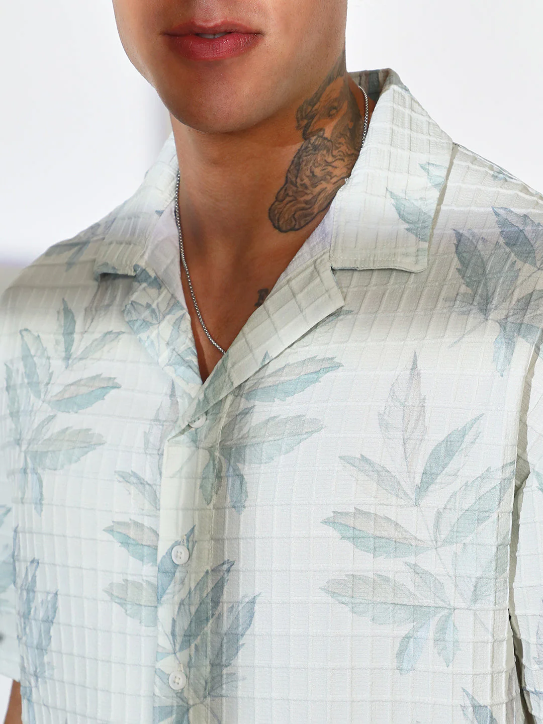 Faded Foliage Oversized Shirt - Image 7