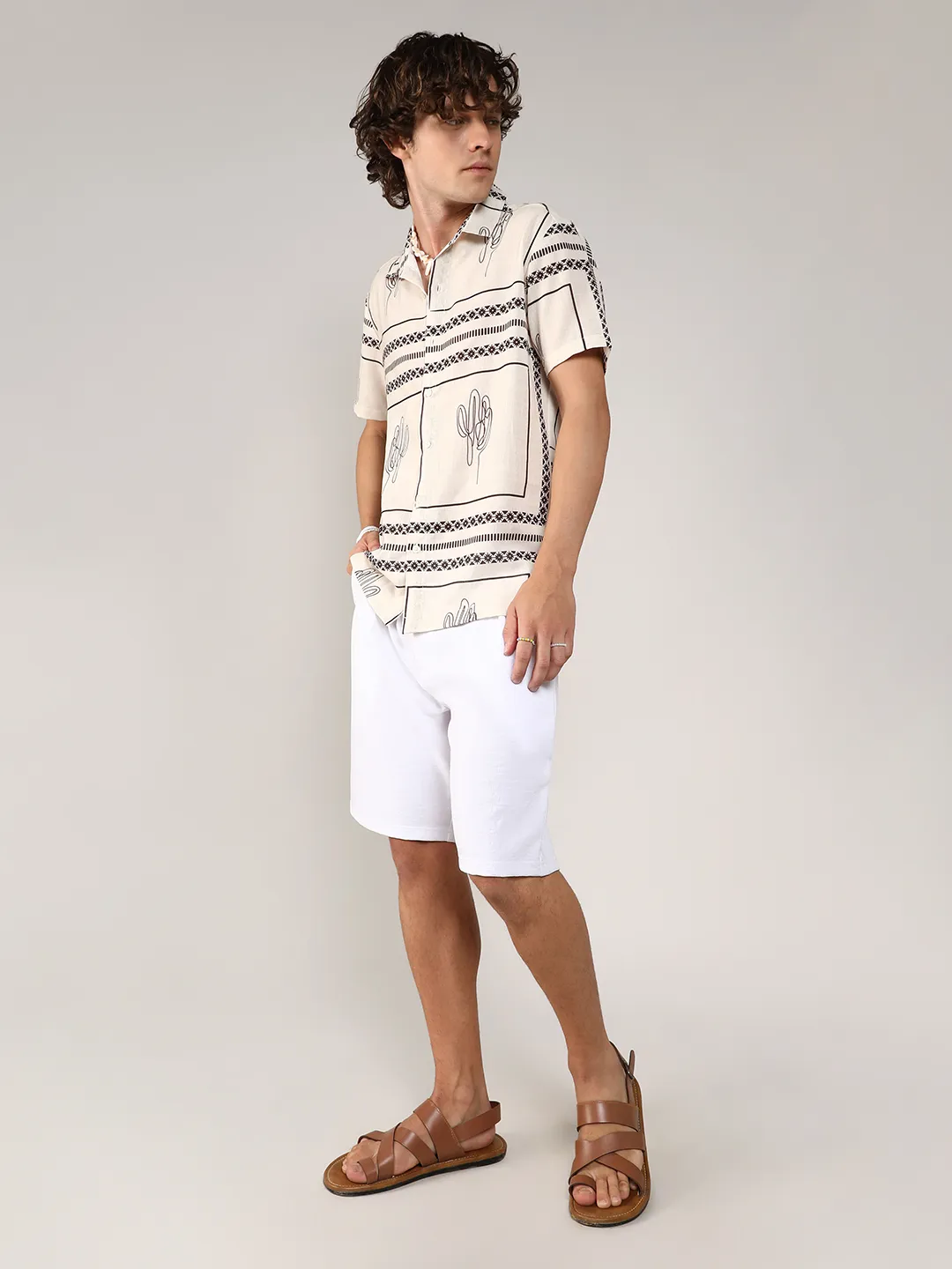 Geometric Lined Shirt - Image 10