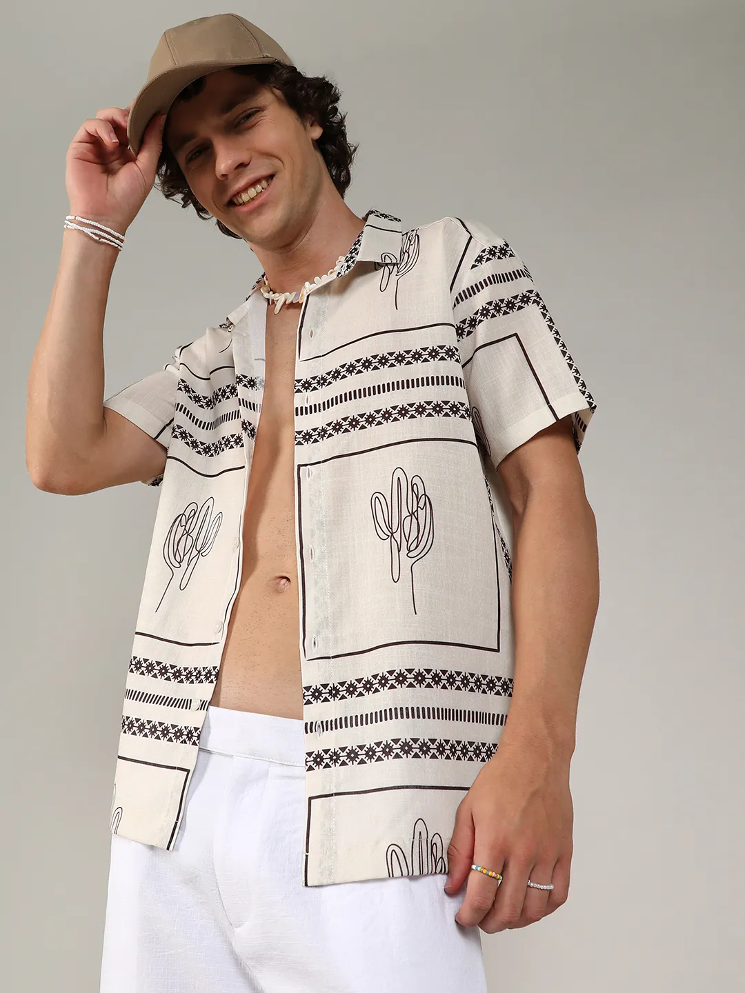 Geometric Lined Shirt - Image 6
