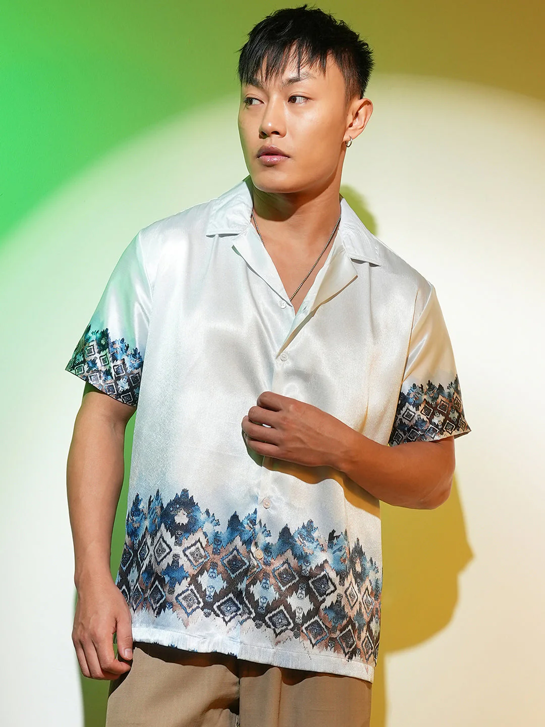 Oceanic-Geometric Shirt - Image 2