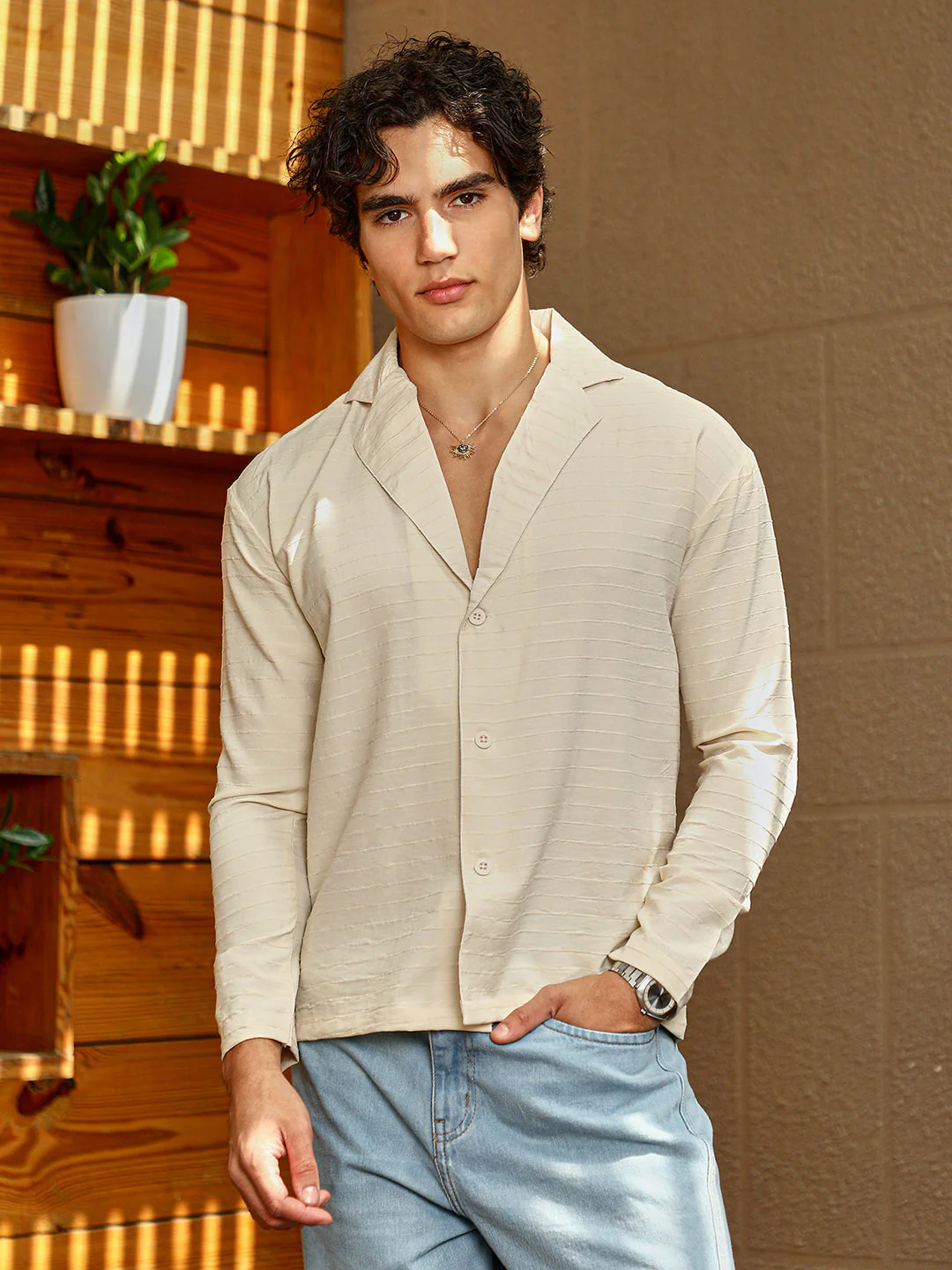 Striped Cuban Shirt - Image 2