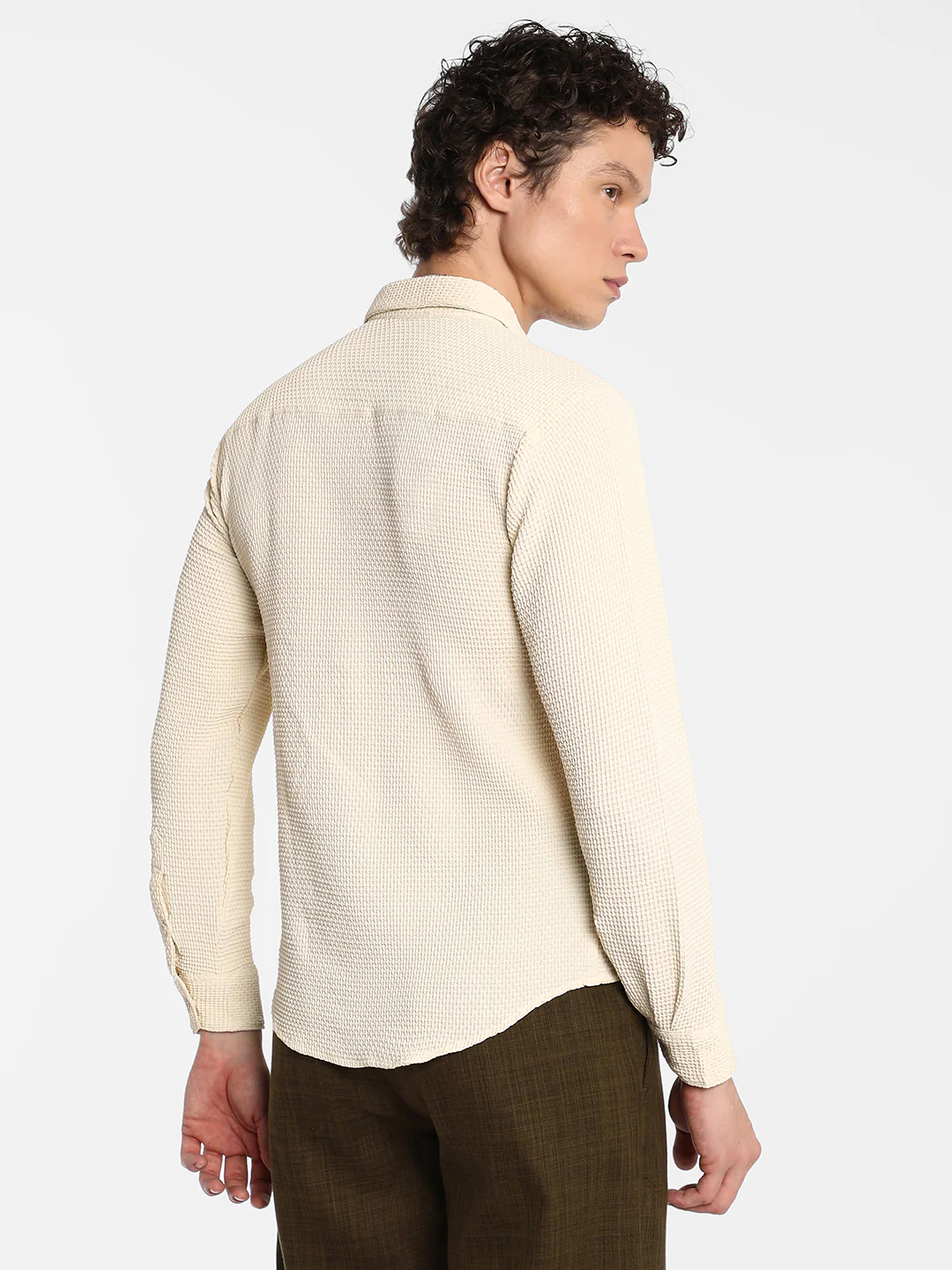 Weave-Textured Shirt - Image 11