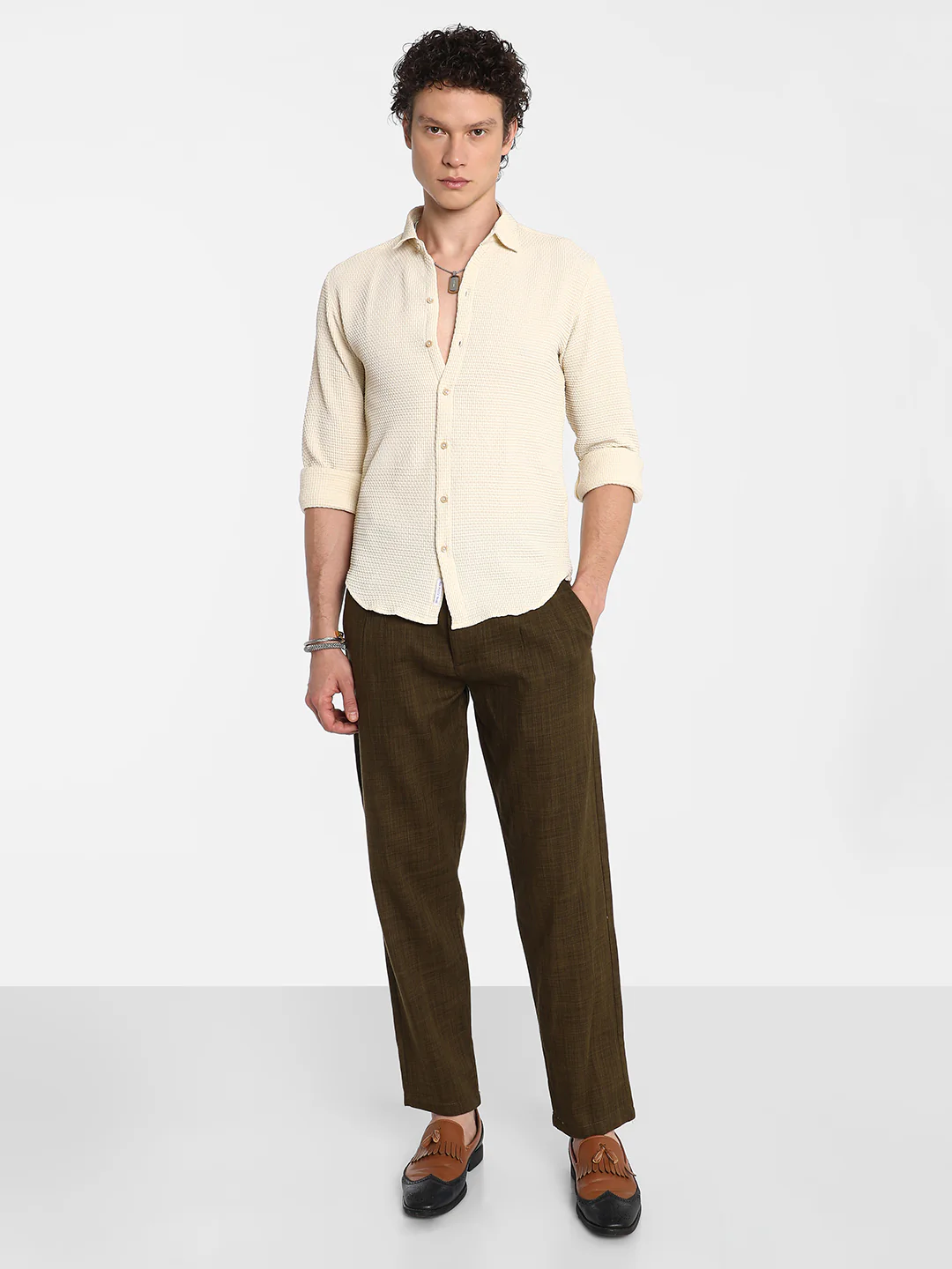 Weave-Textured Shirt - Image 12