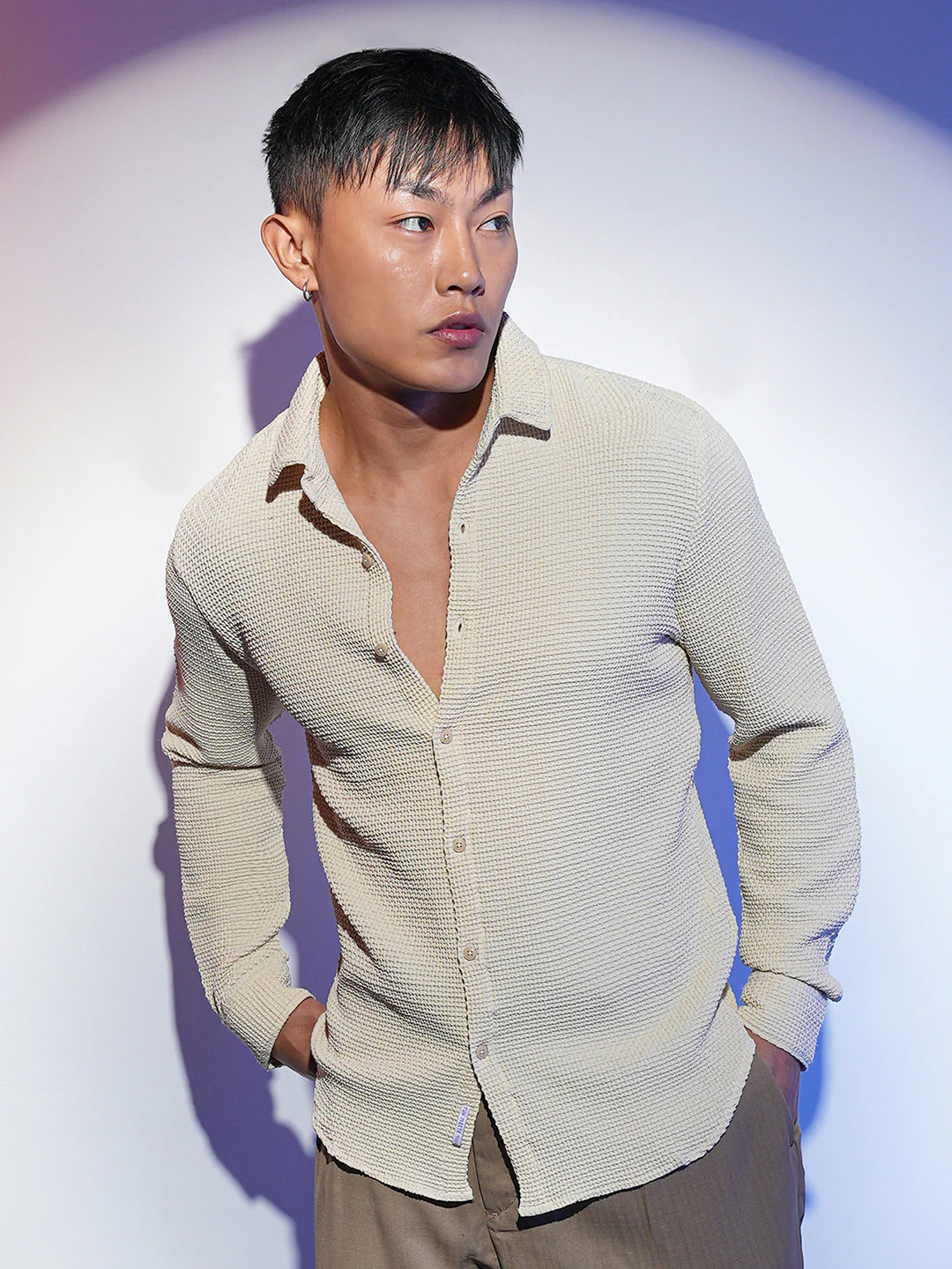 Weave-Textured Shirt - Image 2